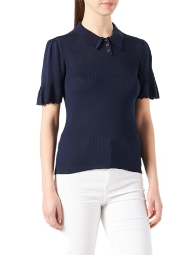 Naf Naf Damen MFAUBS Pullover, Marineblau, Medium von Naf Naf