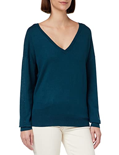 Naf Naf Damen Mada Pullover, Blau, XS von Naf Naf