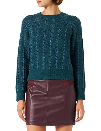 Naf Naf Damen Magie Pullover, Blau, XS von Naf Naf