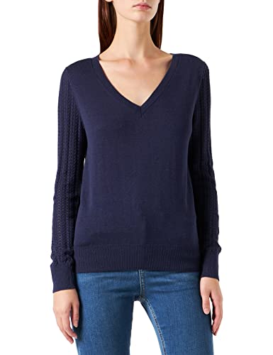 Naf Naf Damen Manchou ML Pullover, Marineblau, XS von Naf Naf