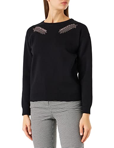 Naf Naf Damen Manyan Pullover, Schwarz, 32 von Naf Naf