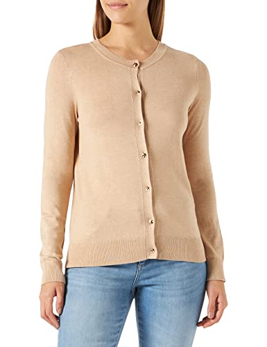 Naf Naf Damen Marielle Weste Strickjacke, Beige/China, Medium von Naf Naf