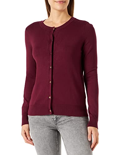 Naf Naf Damen Marielle Weste Strickjacke, Violett, XS von Naf Naf