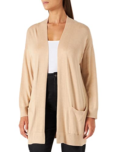 Naf Naf Damen Matin Cardigan Strickjacke, Dune China, Medium von Naf Naf