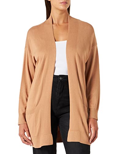 Naf Naf Damen Matin Cardigan Strickjacke, Golden Brown, Small von Naf Naf