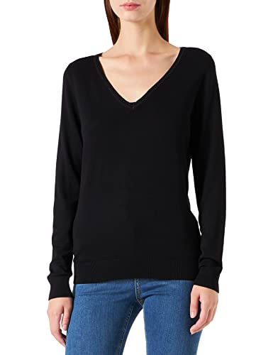 Naf Naf Damen Maurizio Ml Pullover, Schwarz, XS von Naf Naf