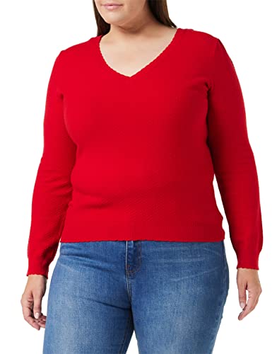 Naf Naf Damen Maxine Pullover, Roter Leuchtturm, Small von Naf Naf