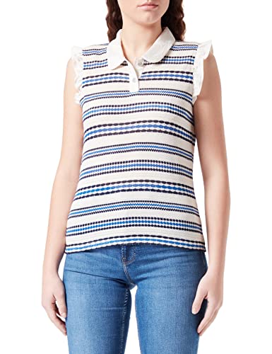 Naf Naf Damen Maya Sm T-Shirt, Elfenbein, M von Naf Naf