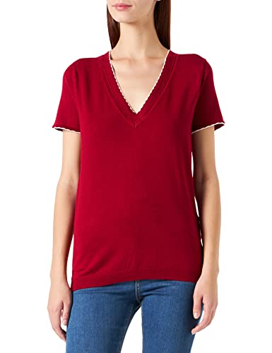 Naf Naf Damen Melrose MC Pullover, Scarlett Rot, Small von Naf Naf