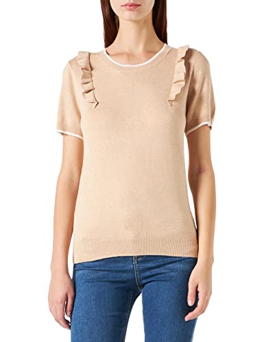 Naf Naf Damen Meryl Pullover, beige, XL von Naf Naf