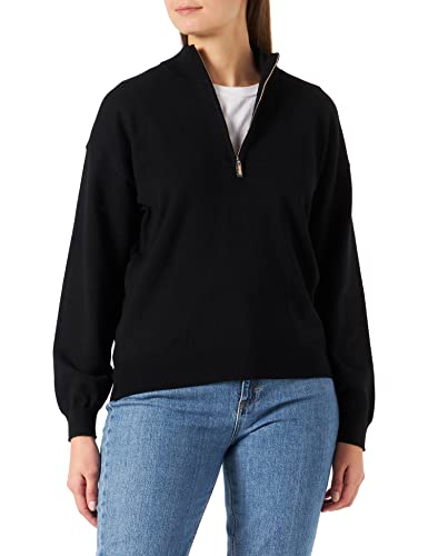 Naf Naf Damen Mioneur Pullover, Schwarz, Large von Naf Naf