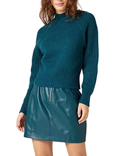 Naf Naf Damen Mjo Pullover, Blau, Medium von Naf Naf