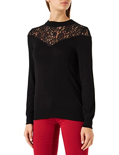 Naf Naf Damen Mykonos Pullover, Schwarz, XS von Naf Naf