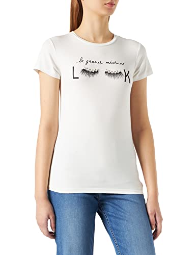 Naf Naf Damen Ogrand T-Shirt, Elfenbein (Ecru 333), Medium von Naf Naf