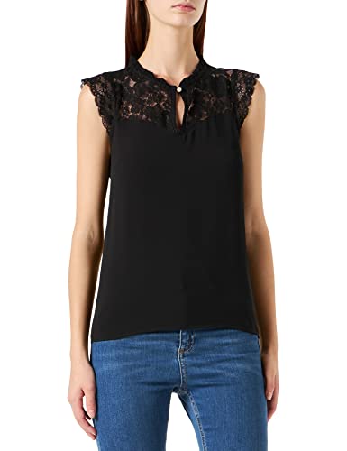 NAF Damen Omedae T-Shirt, Schwarz, XS von Naf Naf