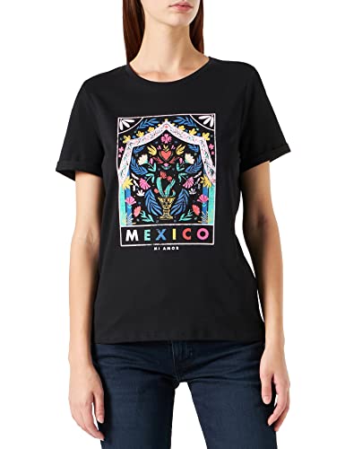 Naf Naf Damen Opokito T-Shirt, Musette Grün, Large von Naf Naf