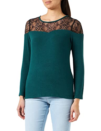 Naf Naf Damen Seville ML T-Shirt, Dark Green China, M von Naf Naf