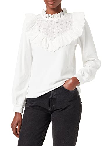 Naf Naf Damen Sidonia T-Shirt, Elfenbein, Large von Naf Naf