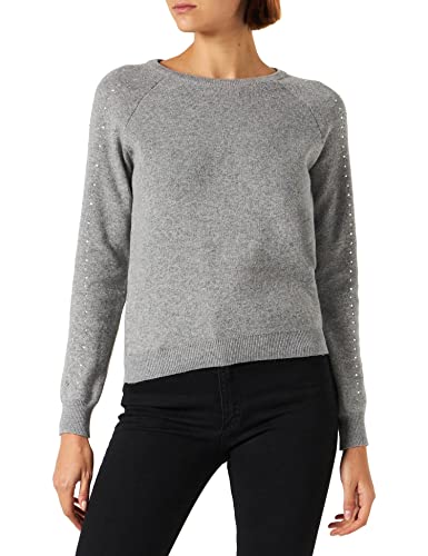 Naf Naf Damen Spiegel Pullover, Grau, XS von Naf Naf