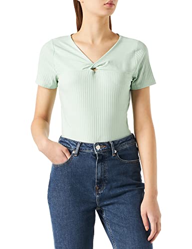 Naf Naf Damen T-Shirt, Zartgrün, Small von Naf Naf