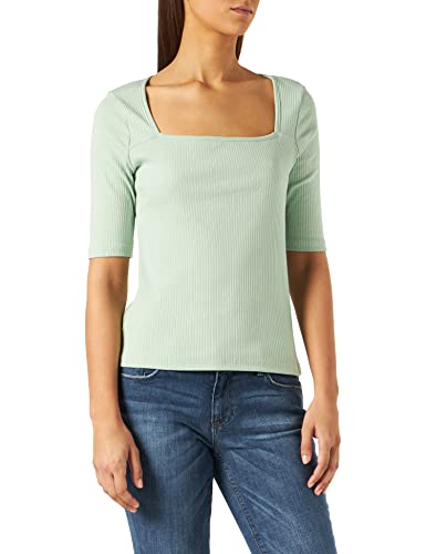 Naf Naf Damen T-Shirt, Zartgrün, XS von Naf Naf