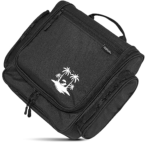 NAFUDO Kulturtasche | Großer Kulturbeutel zum Aufhängen [Premium-FERTIGUNG] Waschtasche & Beautycase mit Spiegel & extra Fächern - Farbe wählbar von Nafudo