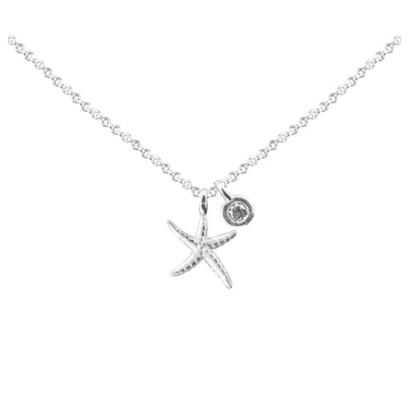 Nagel Jewellery Anhänger Set Alice Bay Starfish (Set, inkl. Schmuckbox), Silberschmuck für Damen mit schönen Zirkonia Details von Nagel Jewellery