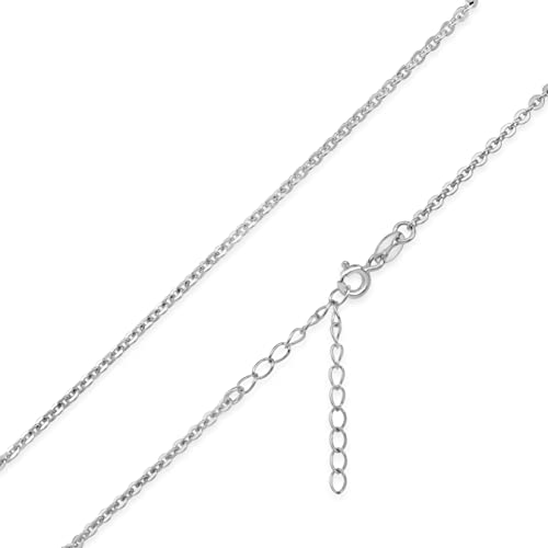 Nagel Jewellery BEssential Ankerkette, Kette Silber 925 ohne Anhänger 18 K Gold vergoldet - 40 cm + 5 cm Verlängerungskette von Nagel Jewellery