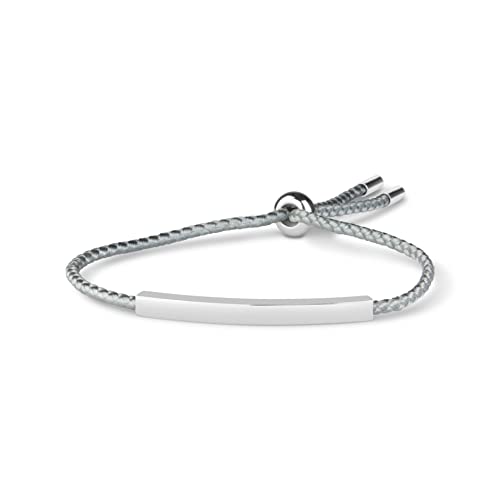 Nagel Jewellery Damen Armband Urban Essence, Baumwoll- oder Lederoptik, Casual Business Look, Edelstahl-Element von Nagel Jewellery
