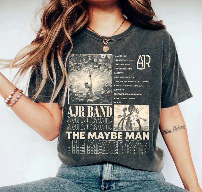 A.j.r The Vielleicht Man Tour 2024 Shirt, Band Fan Mitglieder Chibi, Merch, Ajr Band, Musik Geschenk von Nageutor
