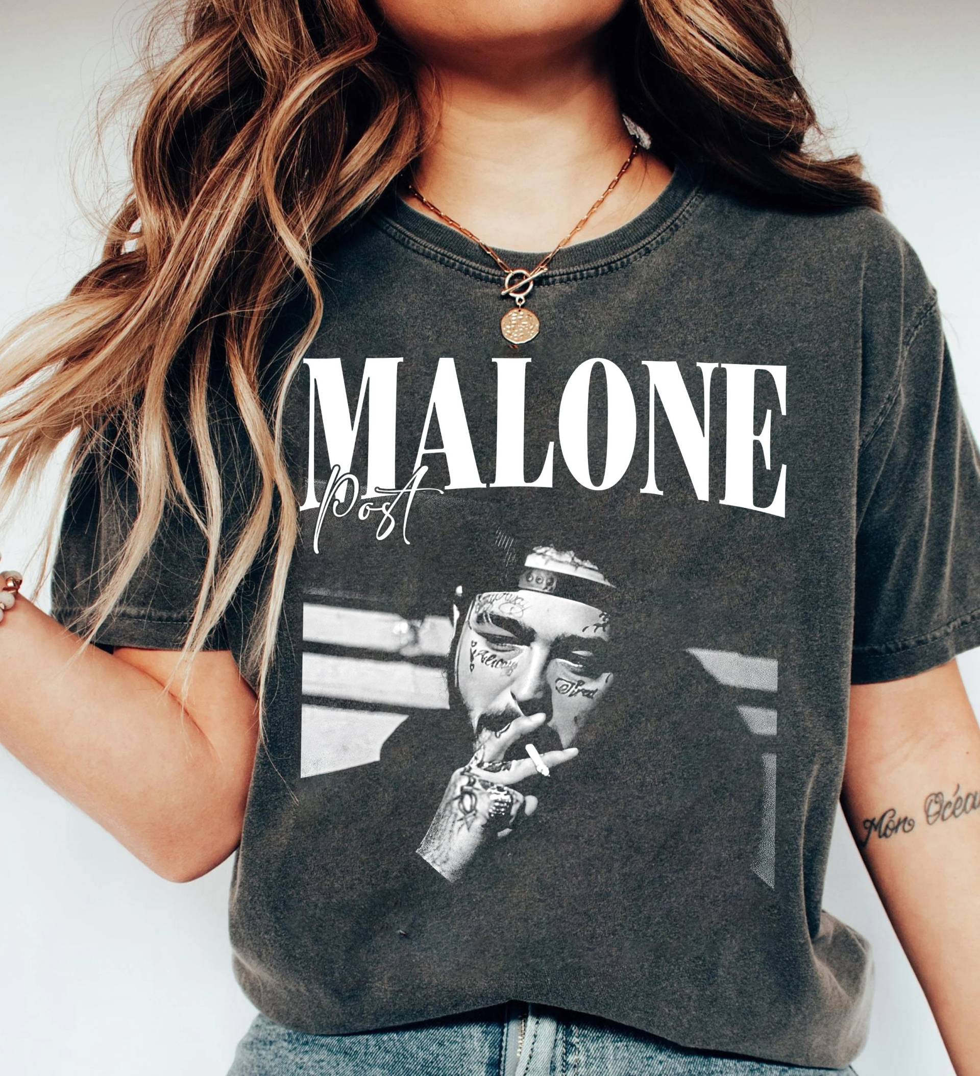 Post Malone Rap 90Er Jahre Shirt, Musik Merch Tour Rapper Geschenk Bootleg Für Fans Männer Frauen von Nageutor