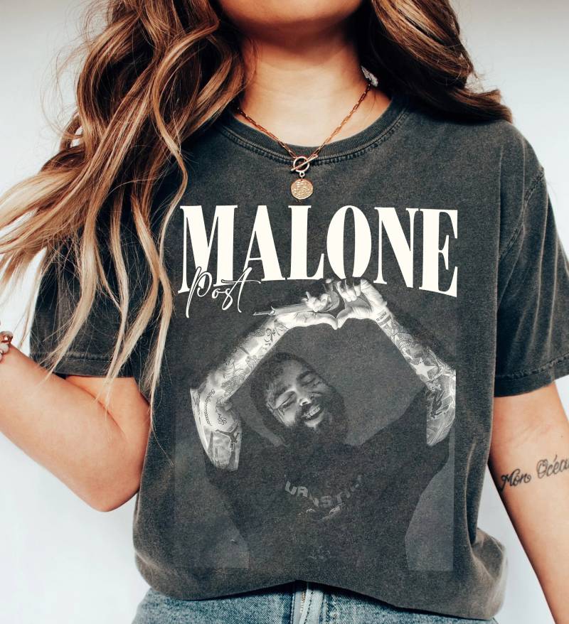 Post Malone Rap Musik Merch Shirt, Austin Album 90Er T-Shirt, Tour Rapper Geschenk Bootleg Inspiriert Sweatshirt von Nageutor