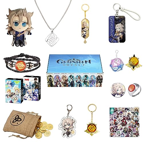 Nahida Genshin Impact Schlüsselanhänger fur Dekorieren, Genshin Impact Geschenkbox, Genshin Impact Geschenk Set, (Albedo) von Nahida