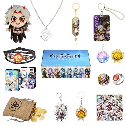 Nahida Genshin Impact Schlüsselanhänger fur Dekorieren, Genshin Impact Geschenkbox, Genshin Impact Geschenk Set, (Arataki Itto) von Nahida