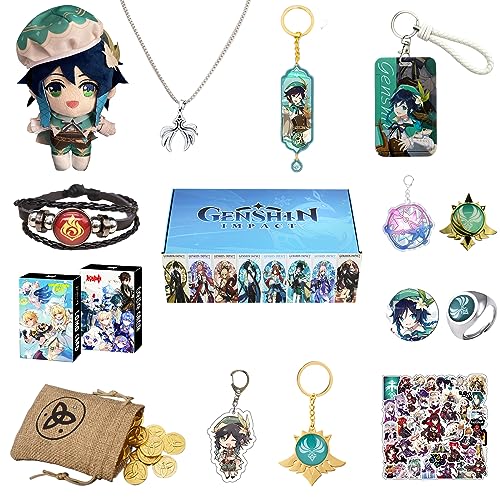Nahida Genshin Impact Schlüsselanhänger für Dekorieren, Geschenkbox und Geschenk Set (Venti) von Nahida