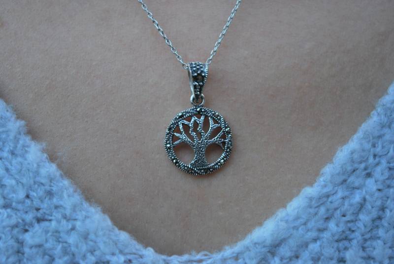Lebensbaum Silber Kette Anhänger 925 Baum Des Lebens Tree von NahleOfficial