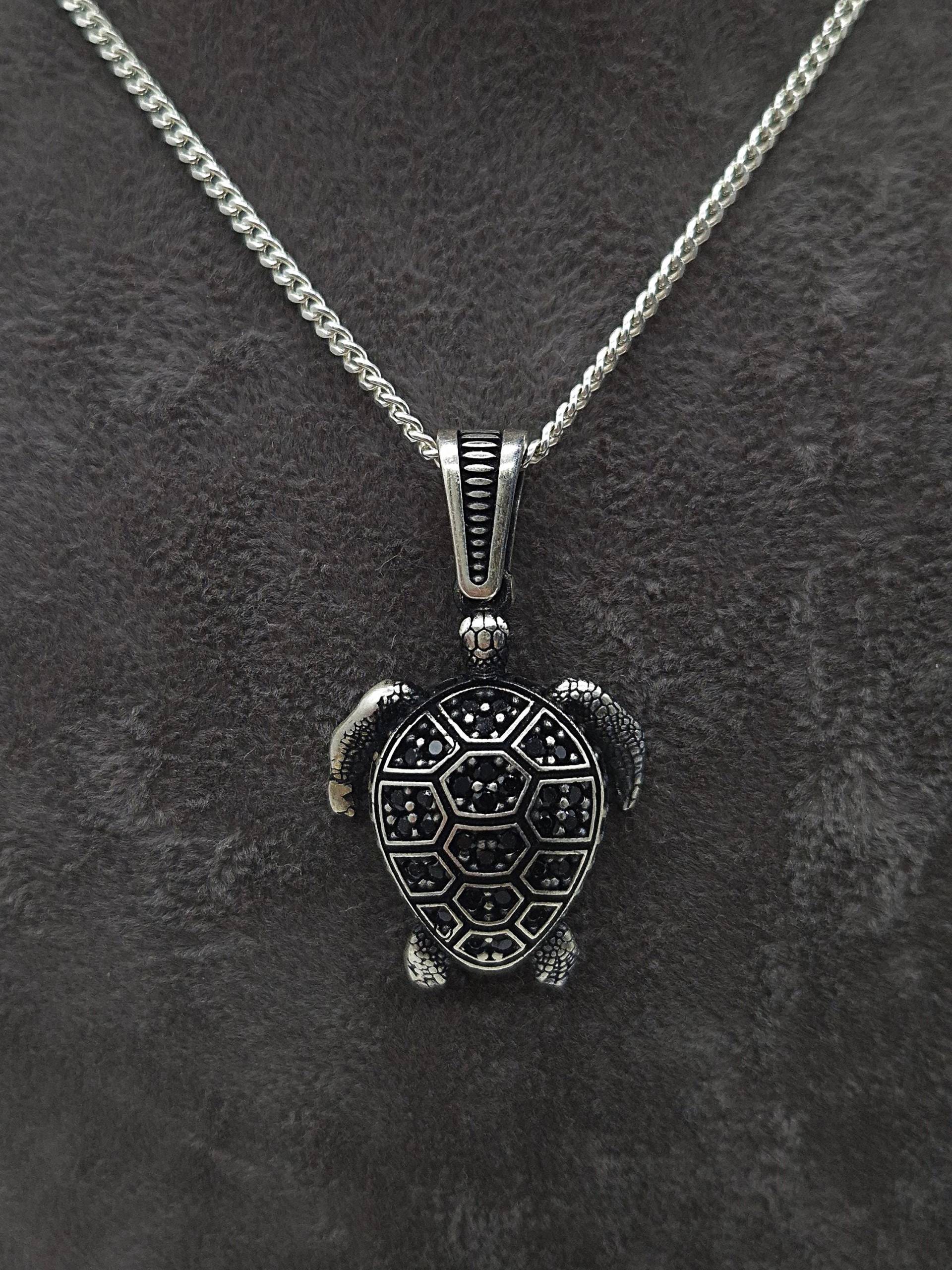 Schildkröte Silber Kette in 50cm Oder 60cm | Ausgefallener Anhänger 925 Tier von NahleOfficial