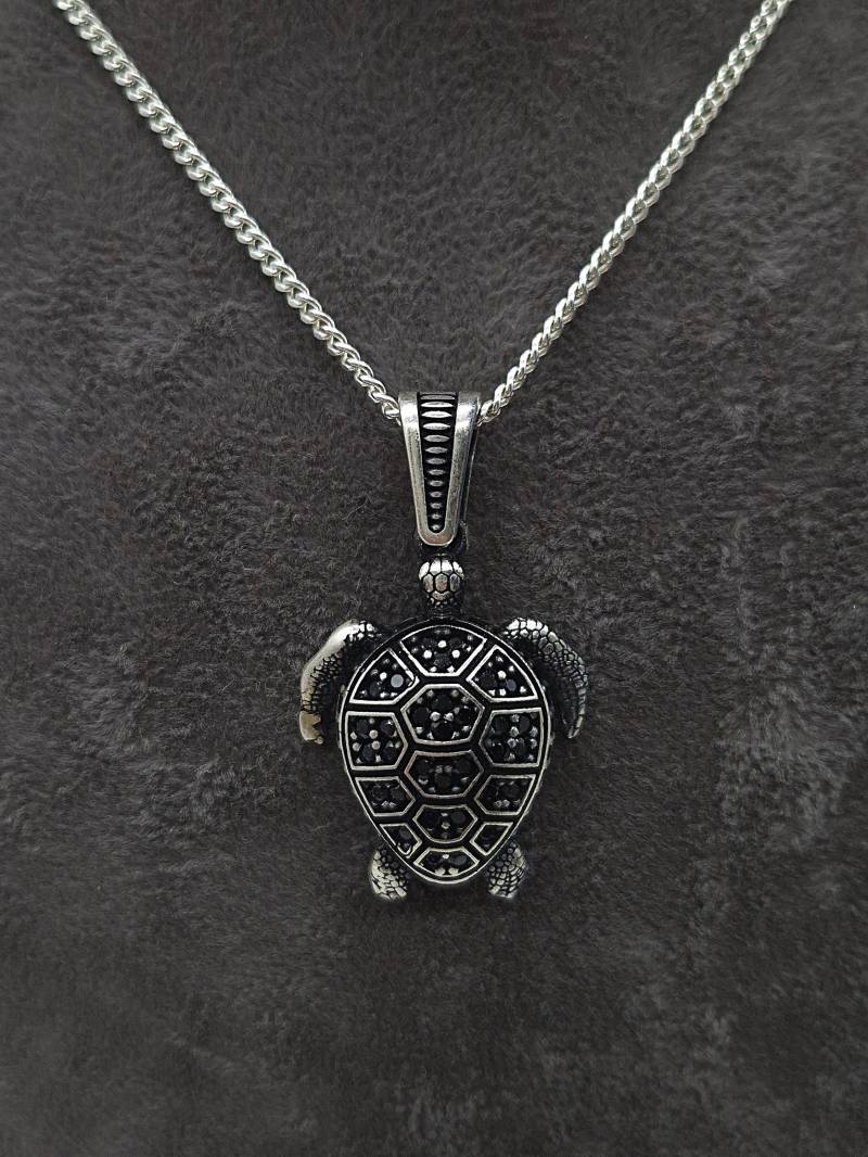 Schildkröte Silber Kette in 50cm Oder 60cm | Ausgefallener Anhänger 925 Tier von NahleOfficial