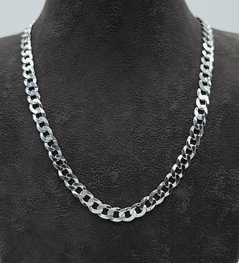 Silber 5mm Panzerkette 55cm 65cm | Silberkette 925 Halskette Schmuck Collier Italian Cuban Chain Necklace Dicke Herren Kette Silber 5mm Panzerkette 55cm 65cm | Silberkette 925 Halskette Schmuck Collier Italian Cuban Chain Necklace Dicke Herren Kette von NahleOfficial
