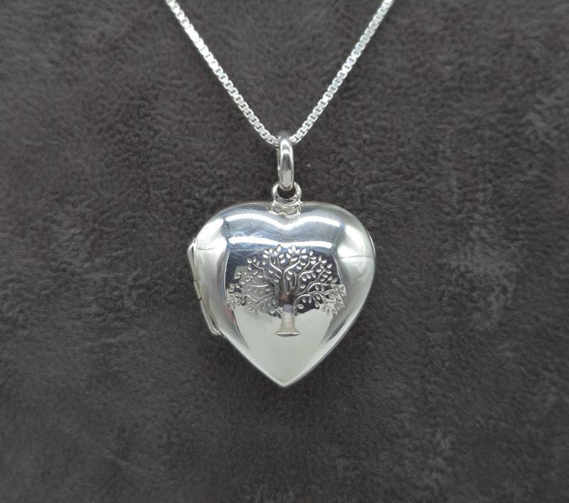 Silber Herz Lebensbaum Damen Halskette Herzmedaillon | Frauen Kette Baum Des Lebens Medaillon Silber Herz Lebensbaum Damen Halskette Herzmedaillon | Frauen Kette Baum Des Lebens Medaillon von NahleOfficial