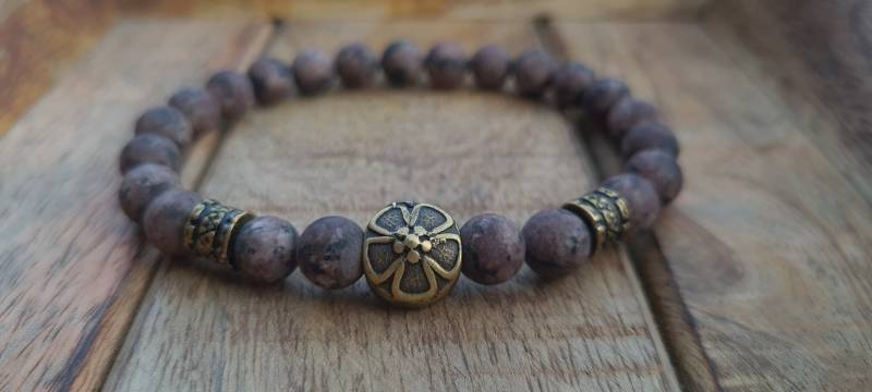 Wikinger Armband 8mm Viking Männer Vintage Perlenarmband Handgemachtes Geschenk Wikinger-Schmuck von NahleOfficial