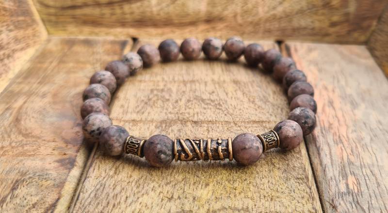 Wikinger Armband 8mm Viking Männer Vintage Perlenarmband Handgemachtes Geschenk Wikinger-Schmuck von NahleOfficial