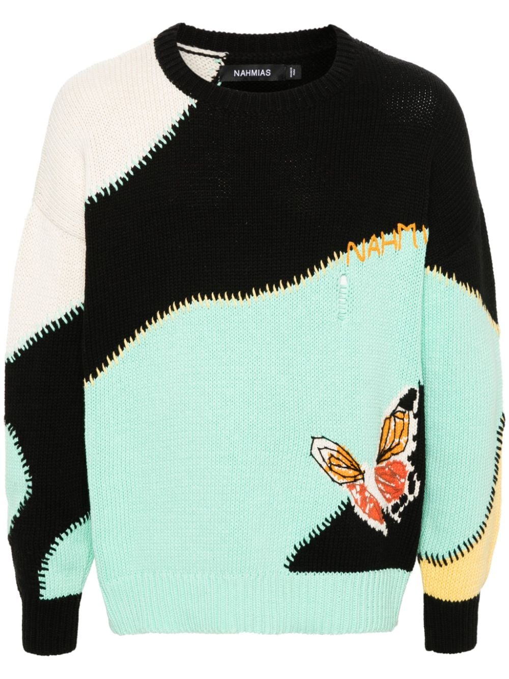 Nahmias Butterfly Intarsien-Pullover - Schwarz von Nahmias