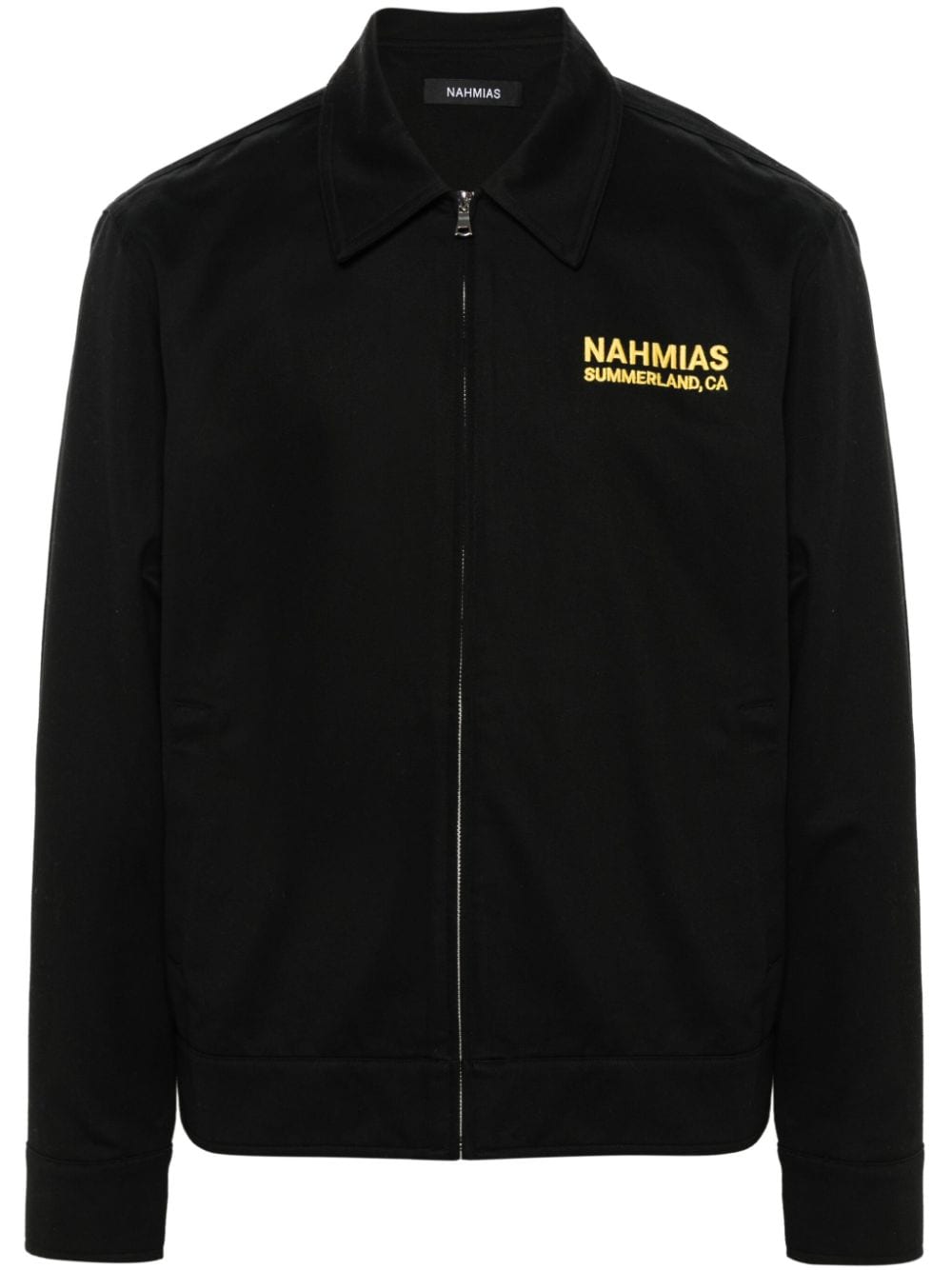 Nahmias Landscape Jacke mit Logo-Stickerei - Schwarz von Nahmias