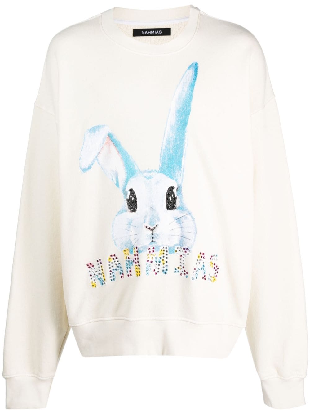 Nahmias Sweatshirt mit Strass - Nude von Nahmias