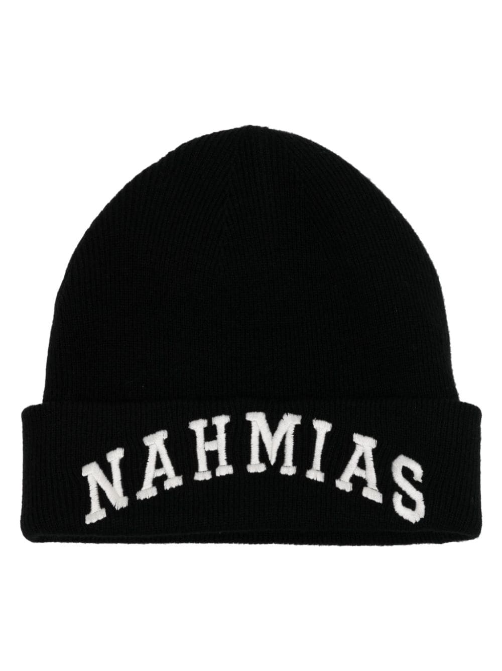 Nahmias Beanie mit Logo-Stickerei - Schwarz von Nahmias