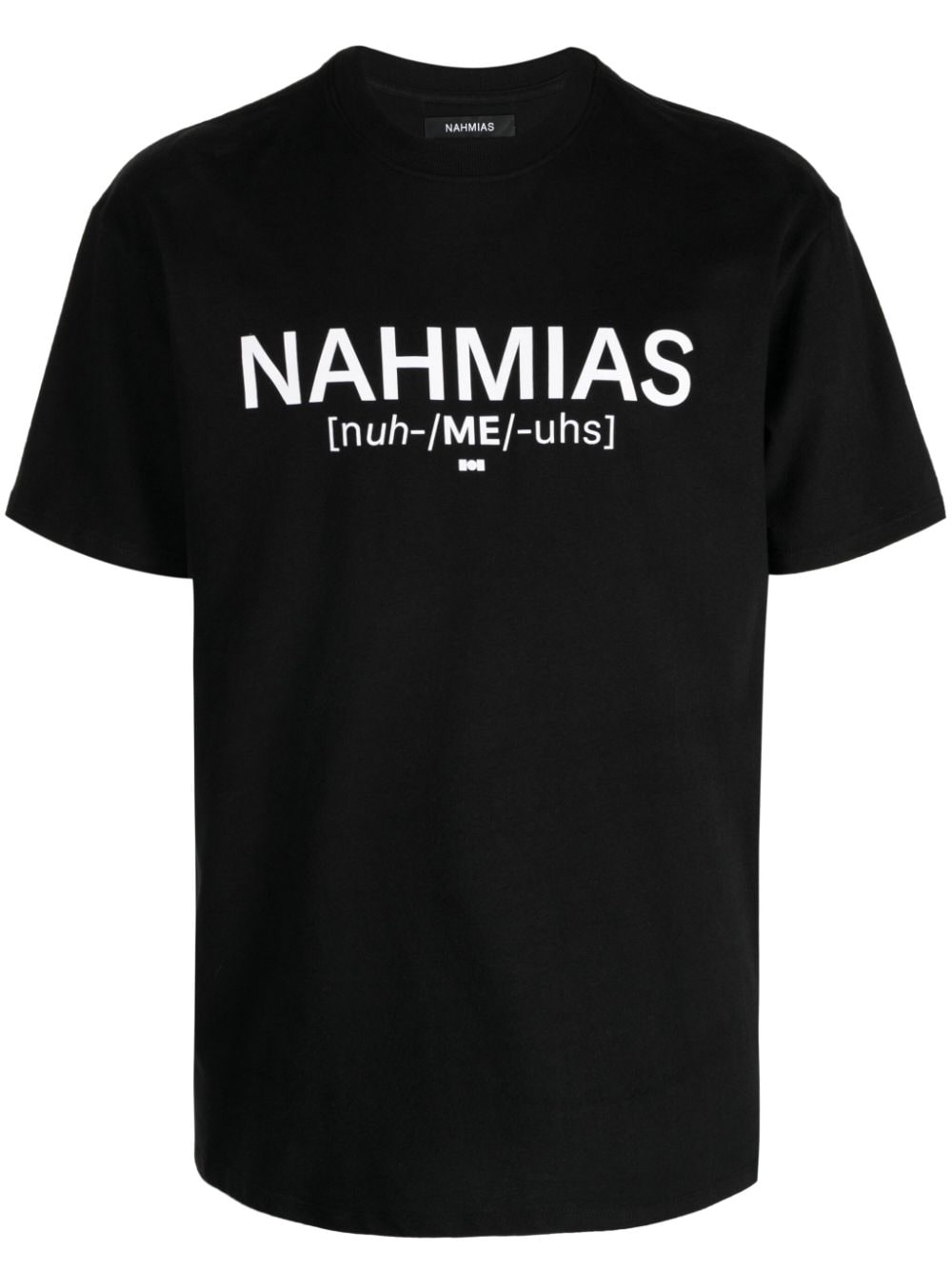 Nahmias T-Shirt mit Logo-Print - Schwarz von Nahmias