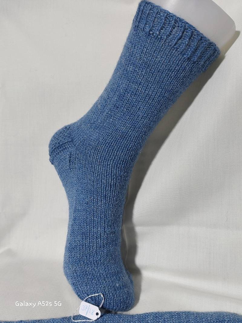 Wollsocken, Handgestrickte Socken Gr. 37/38 von NahtundMasche