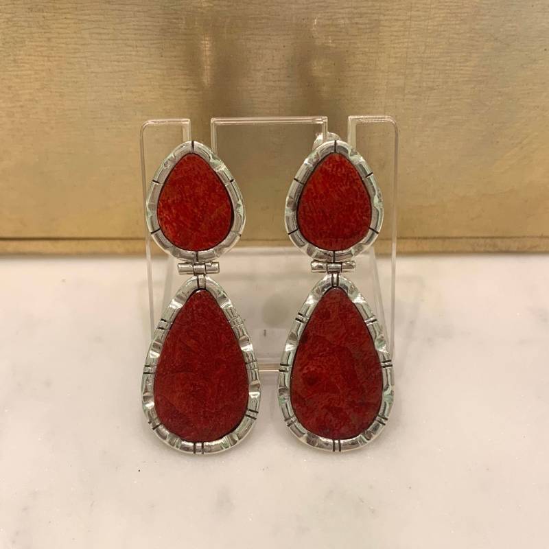 Doppelte Tropfenohrringe Mit Rahmen Doppelte Tropfenohrringe Mit Rahmen von Naimagioielli