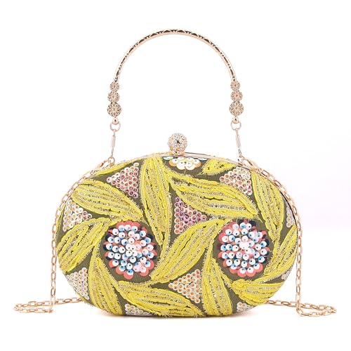 Naimo Damen Abendtasche mit Pailletten, bestickte Handtasche, glitzernde Clutch Handtasche für Hochzeiten Partys Naimo Damen Abendtasche mit Pailletten, bestickte Handtasche, glitzernde Clutch Handtasche für Hochzeiten Partys von Naimo